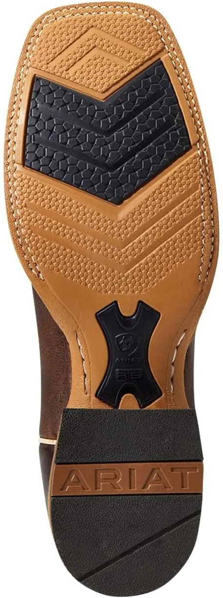 ARIAT Men's MNS Cow Camp Better BRN/Cool Blue Western Boot