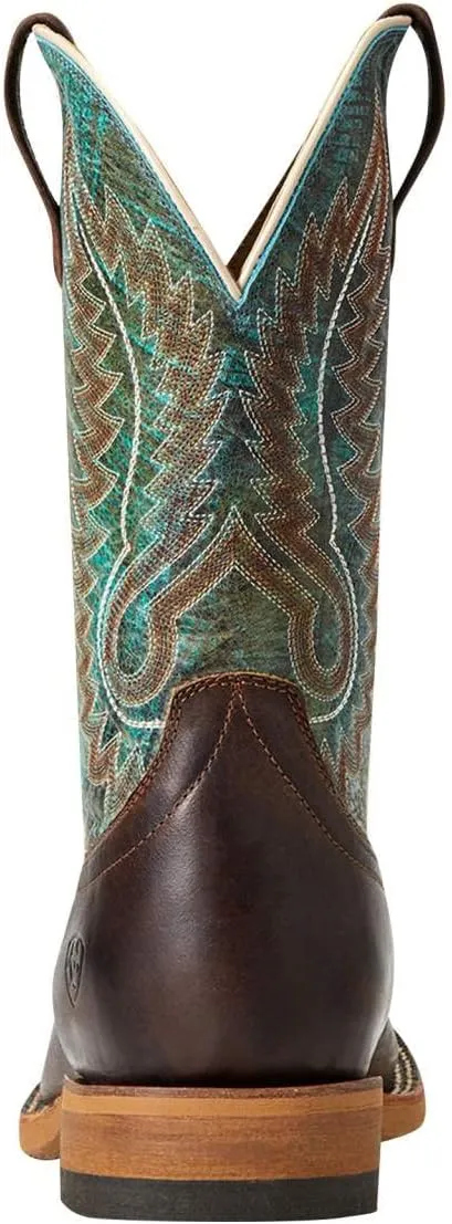 ARIAT Men's MNS Cow Camp Better BRN/Cool Blue Western Boot
