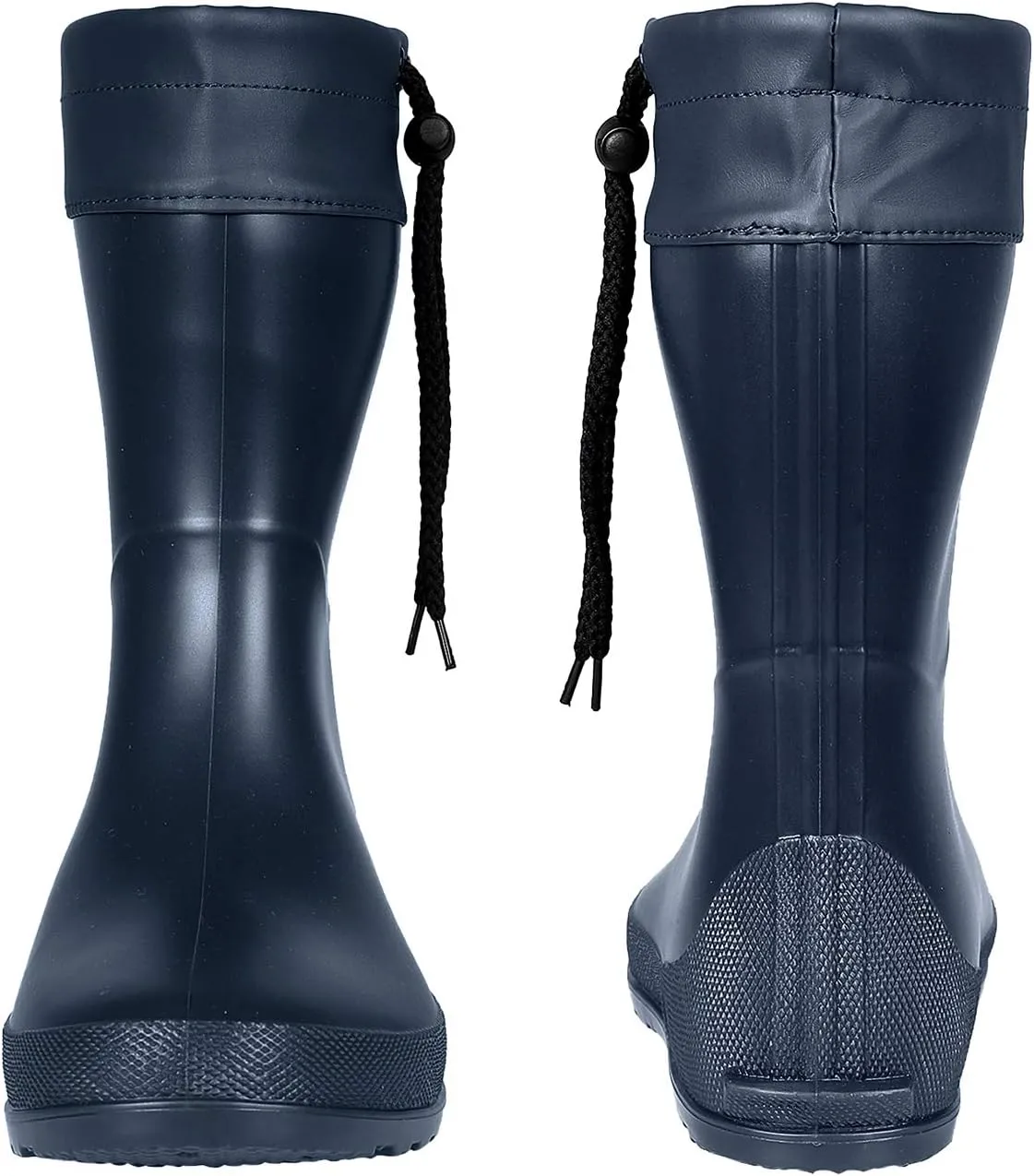 Asgard Packable Tall Rain Boots for Women Waterproof Rubber Garden Boots Ultra Lightweight Flat Mud Boots- NOT FOR WIDE CALF