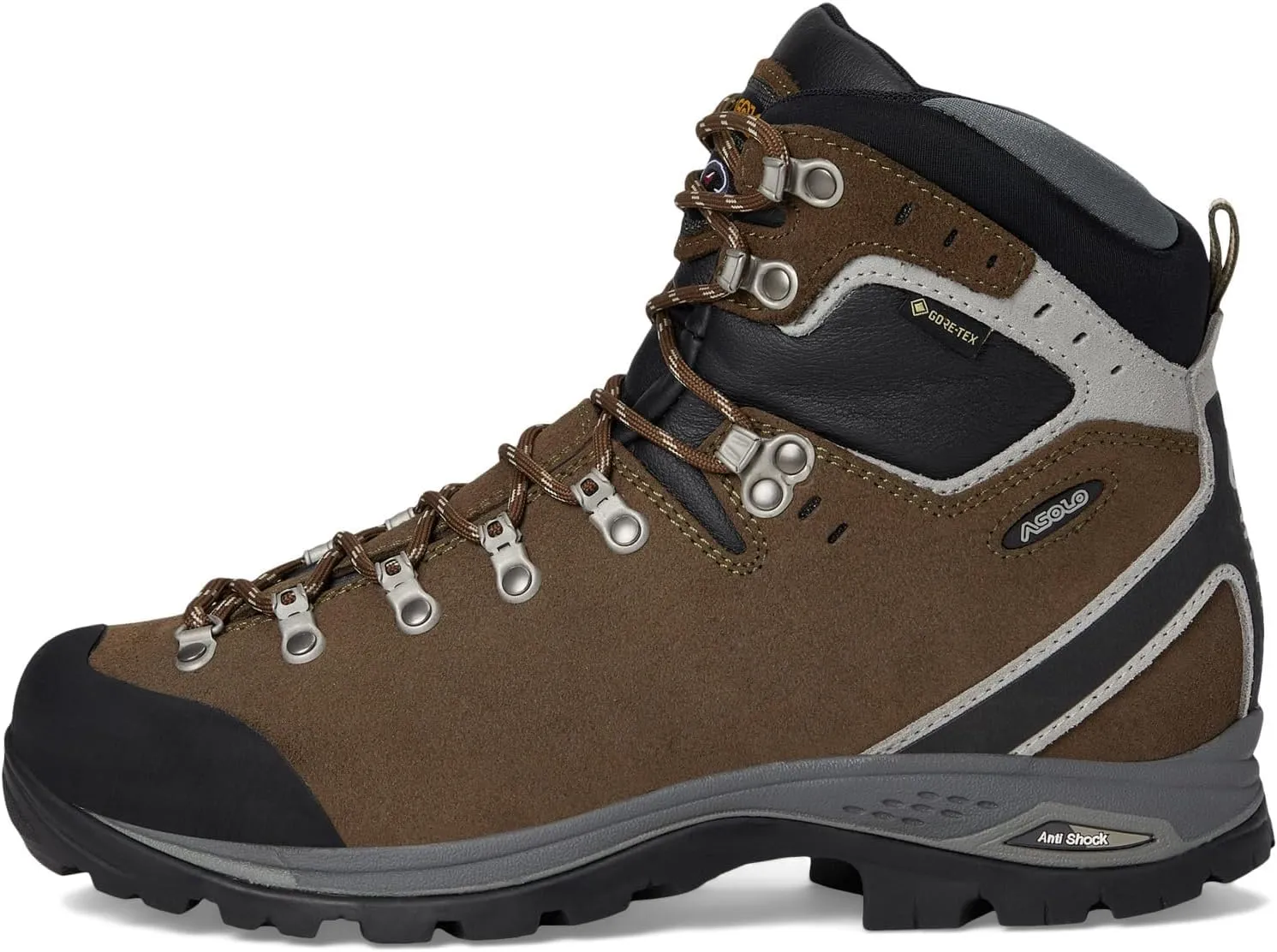 ASOLO Men's Greenwood EVO GV Water-Resistant Cushioned Perwanger Leather Ankle Trekking Hiking Boots | Toe Rubber Cap