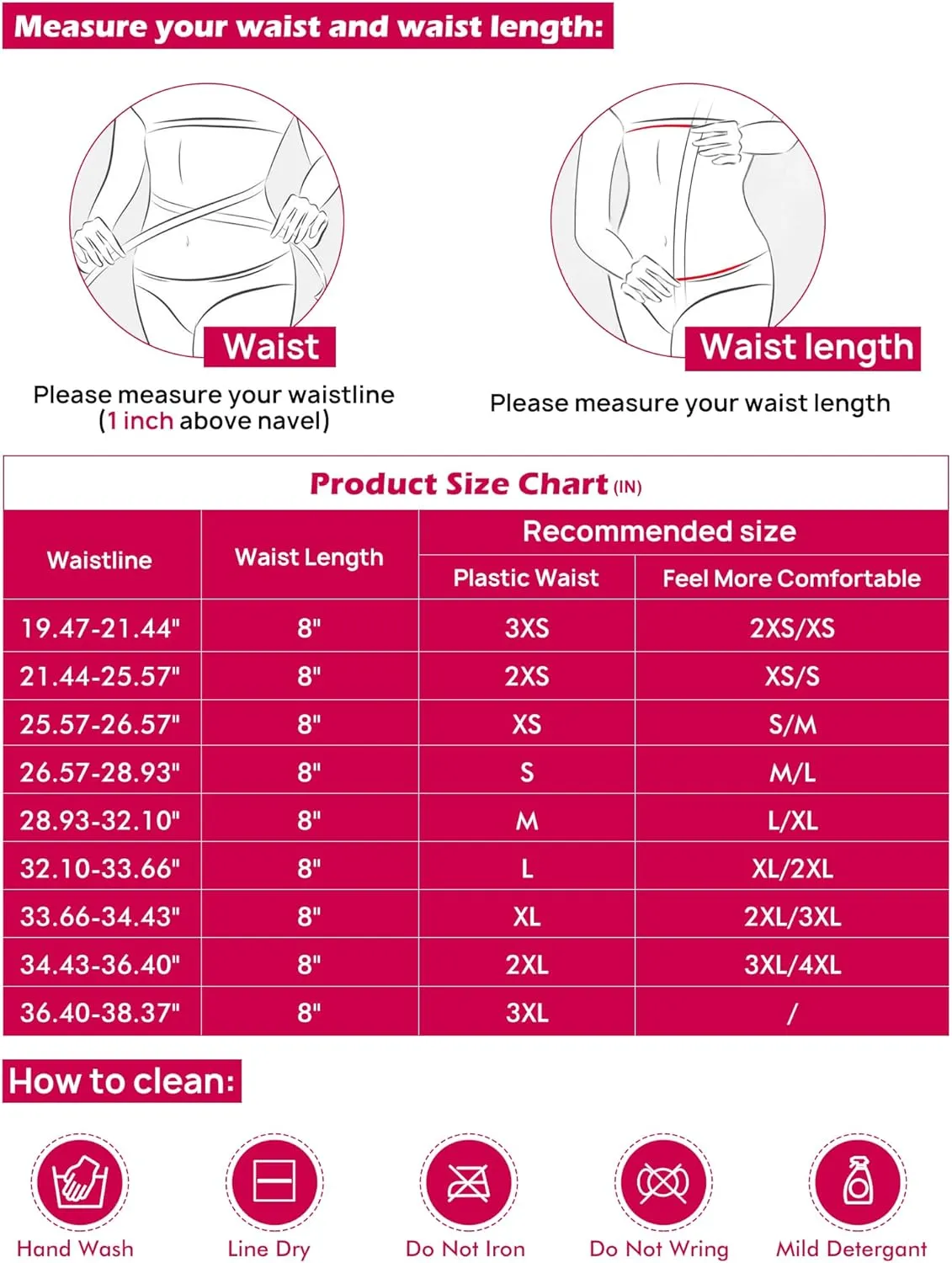 Atbuty Short Torso Waist Trainers Cincher Corset Underbust Body Shaper Latex Sport Girdle