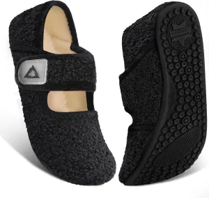 ATHMILE House Slippers for Women Men Indoor Barefoot Slippers Socks Wide Diabetic Shoes Adjustable Soft Slip on House Slippers for Home Bedroom Travel