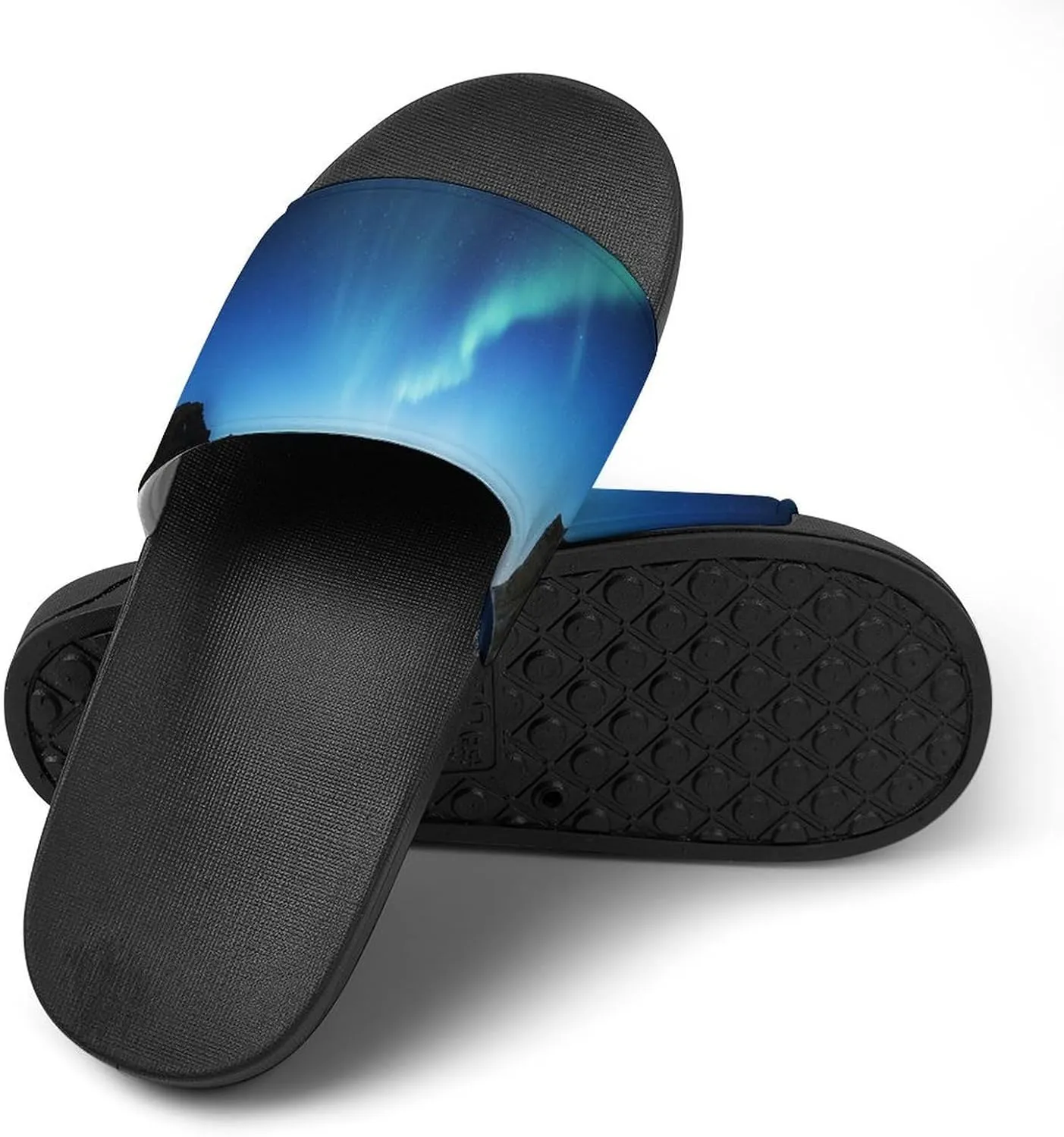 Aurora Borealis Shower Sandals Home Slippers Non-Slip Quick Drying Beach Bathroom Slipper