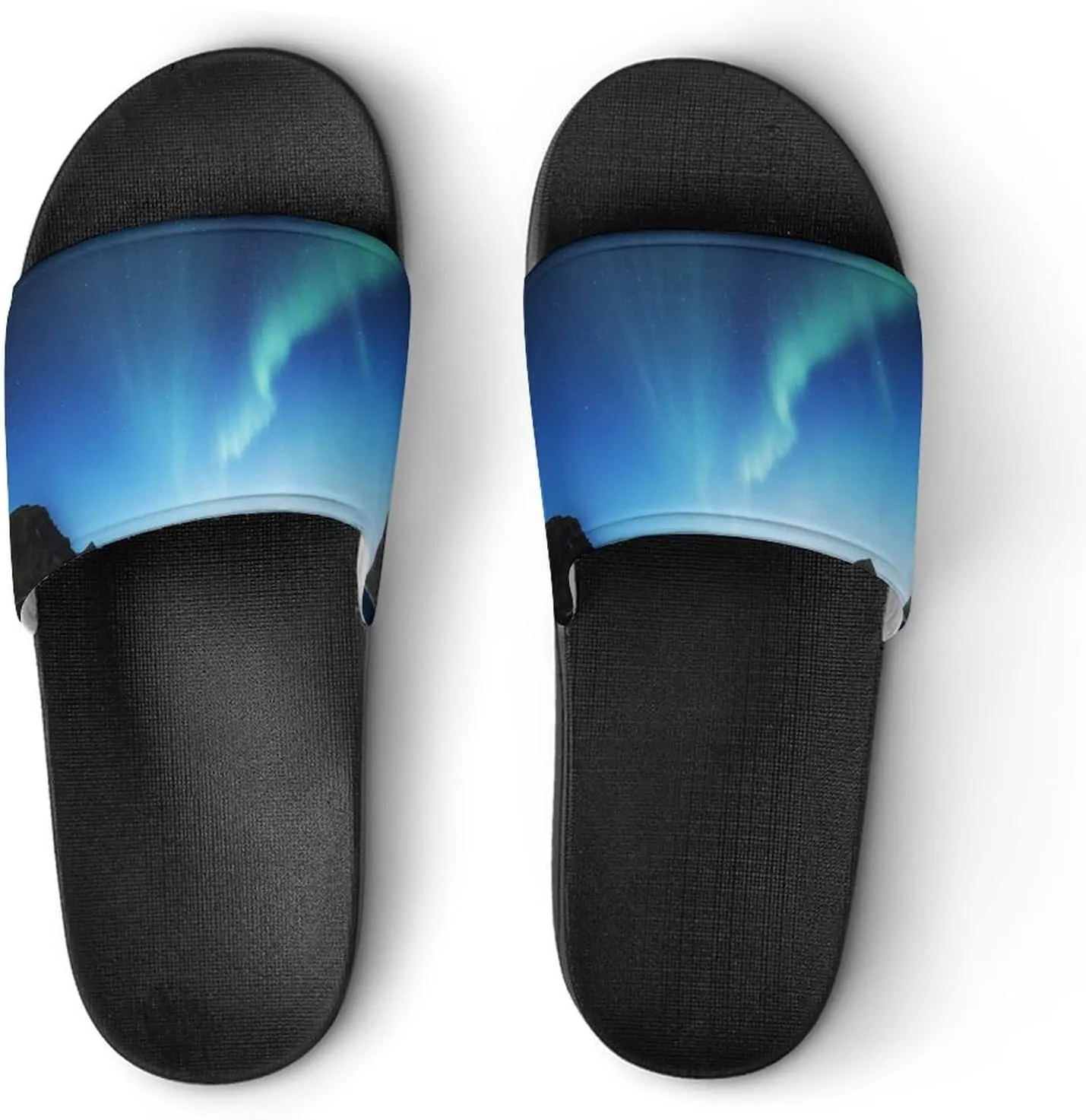 Aurora Borealis Shower Sandals Home Slippers Non-Slip Quick Drying Beach Bathroom Slipper