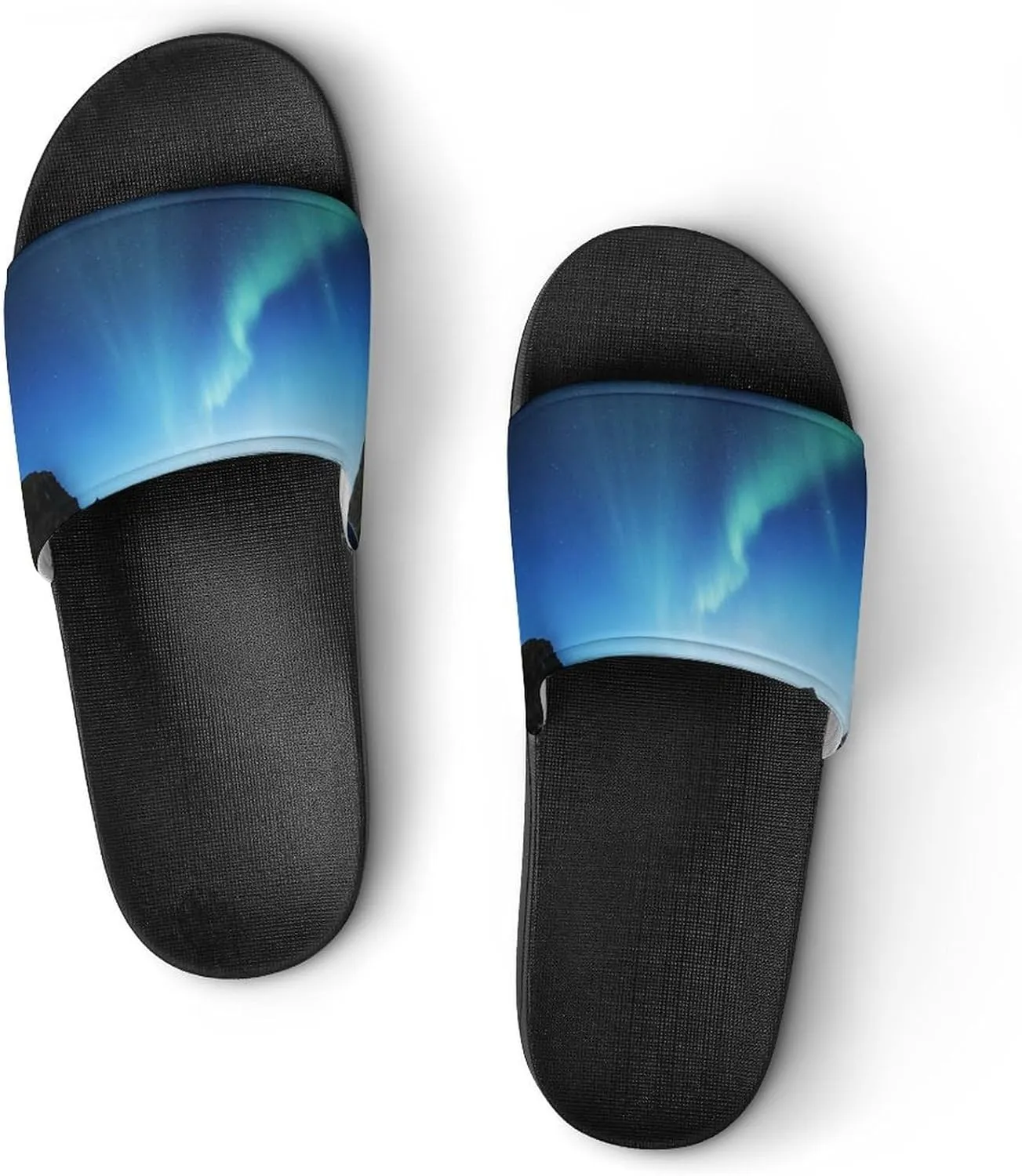 Aurora Borealis Shower Sandals Home Slippers Non-Slip Quick Drying Beach Bathroom Slipper