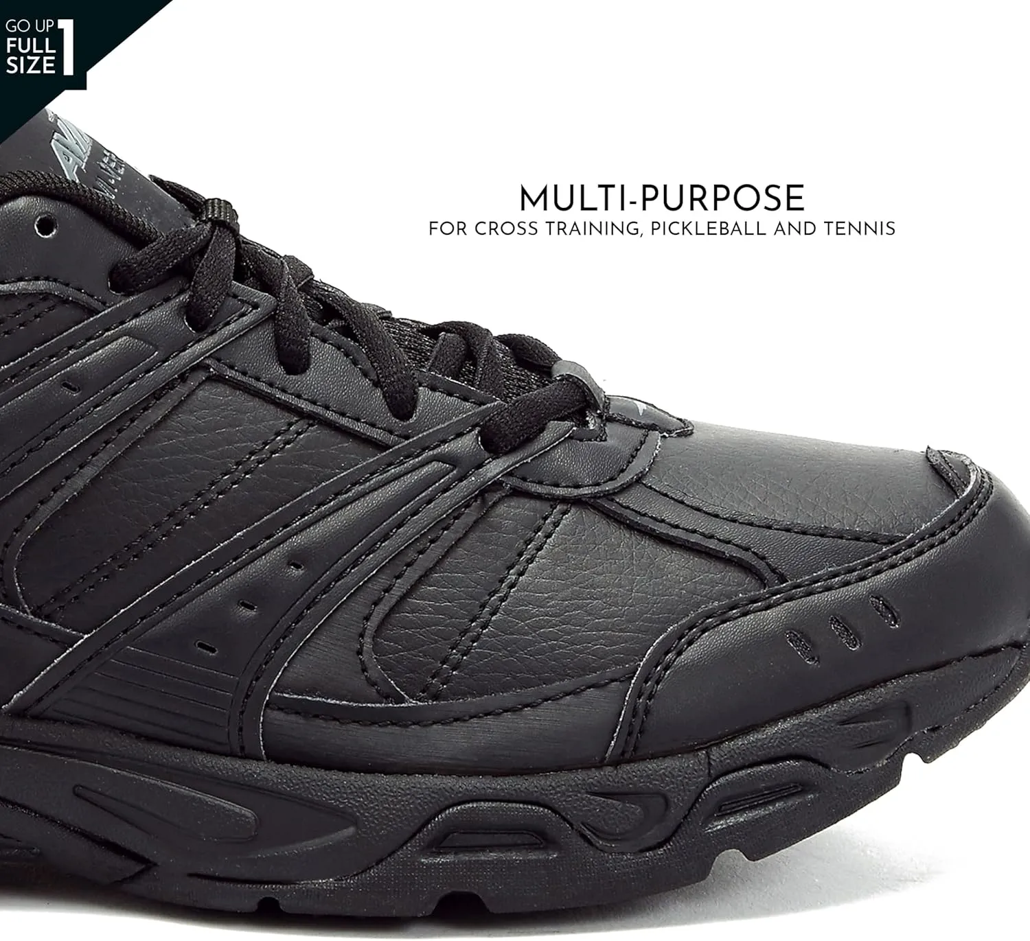 Avia Avi-Verge Mens Sneakers - Cross Trainer Mens Tennis Shoes, Pickleball or Walking Shoes for Men, Medium or Extra Wide Width Court Shoes Size 7 to 16