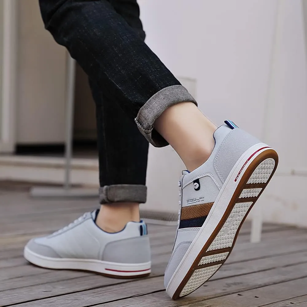 AX BOXING Mens Casual Shoes Fashion Sneakers Breathable Comfort Walking Shoes for Male
