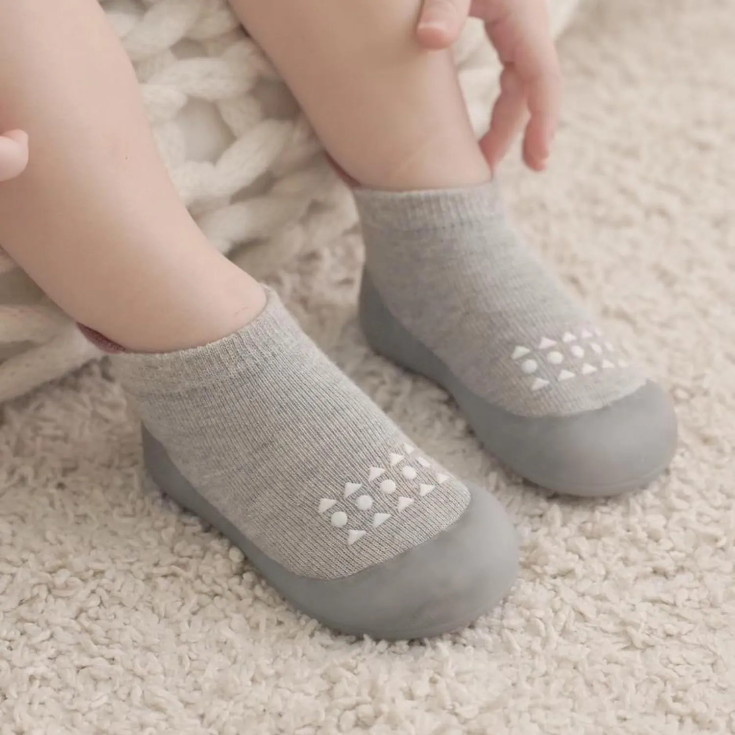 Baby Sock Shoes Baby Walking Shoes Infant Non-Slip Breathable Slippers with Soft Rubber Sole Baby Boys Girls Sneakers