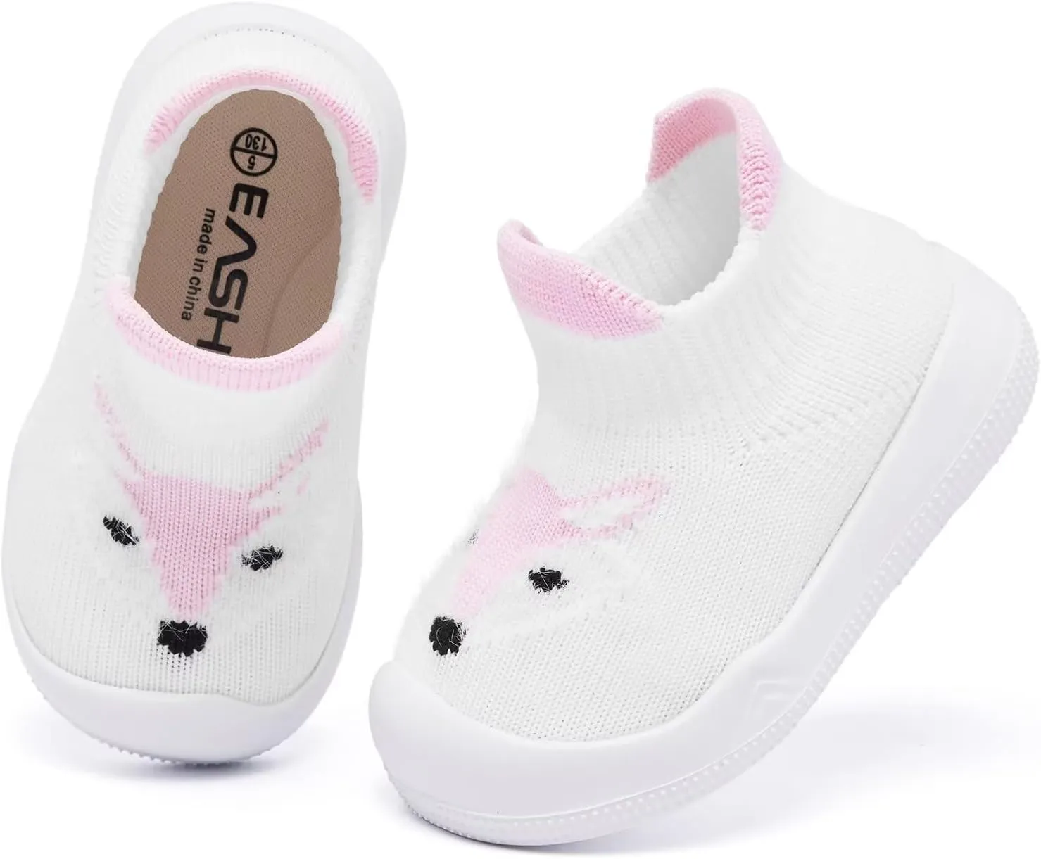 Baby Sock Shoes With Grip - Infant First Walker Shoes for Girls and Boys - Toddler Slipper Non Slip