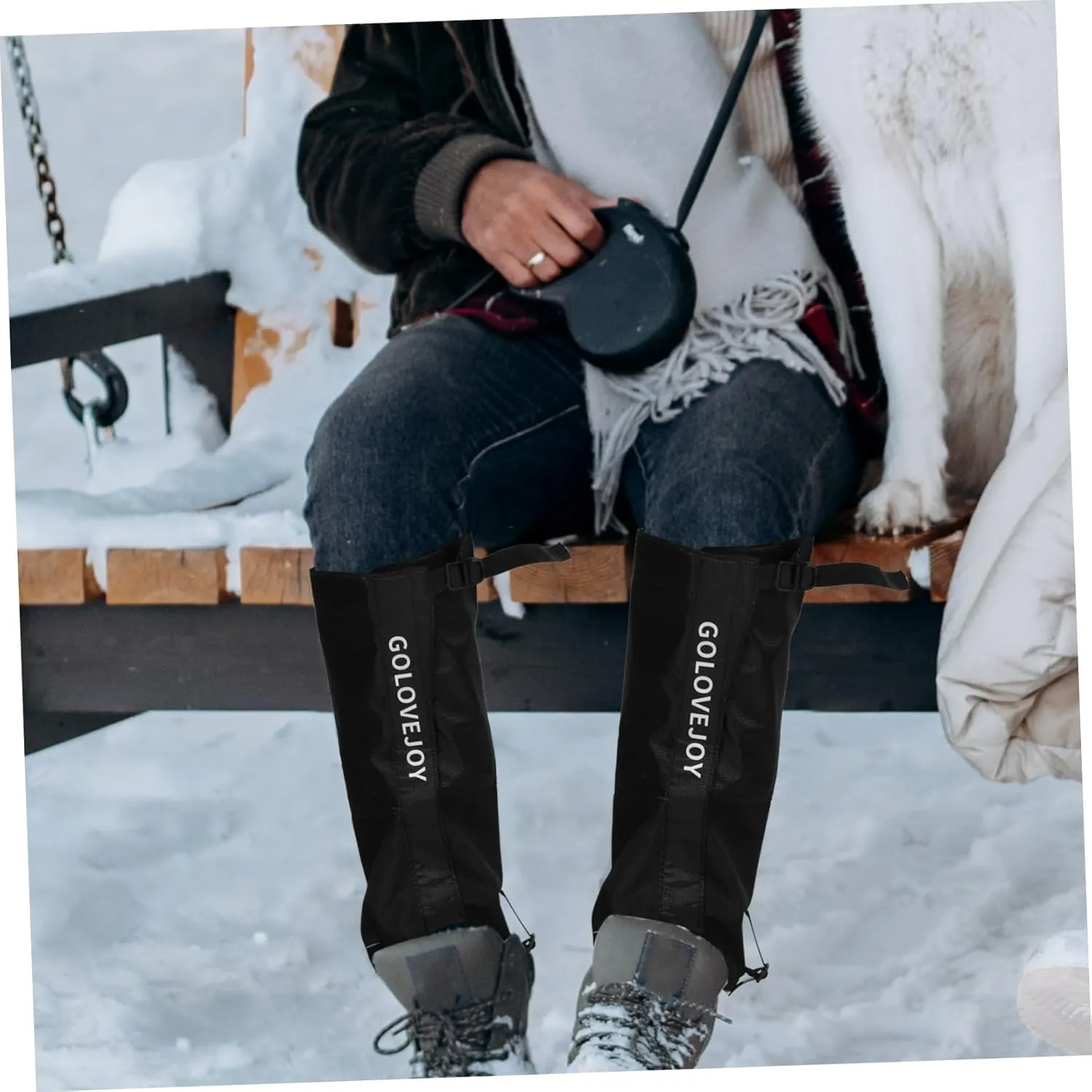 balacoo Boots Snow Leg Gaiters for Hiking Leg Covers Hiking Boot Gaiters Waterproof Winter Outdoor Boot Gaiters
