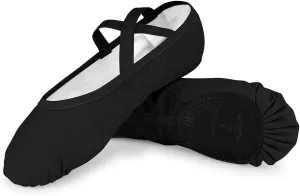 Ballet Slipper Dance Shoes for Women & Girls - Canvas Ballet Shoes for Yoga