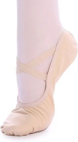 Ballet Slipper Dance Shoes for Women & Girls - Canvas Ballet Shoes for Yoga