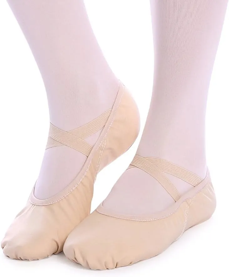 Ballet Slipper Dance Shoes for Women & Girls - Canvas Ballet Shoes for Yoga
