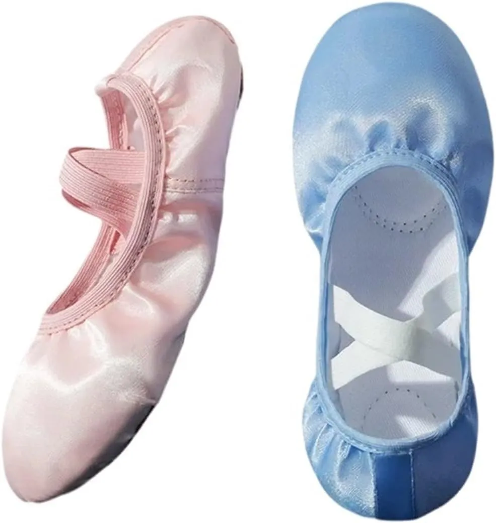 Ballet Slippers Girls Women Dance Shoe Professional Level Satin Ballet Pointe Shoes Practice Slipper for Dancing Soft Sole Ballerina Gymnastics