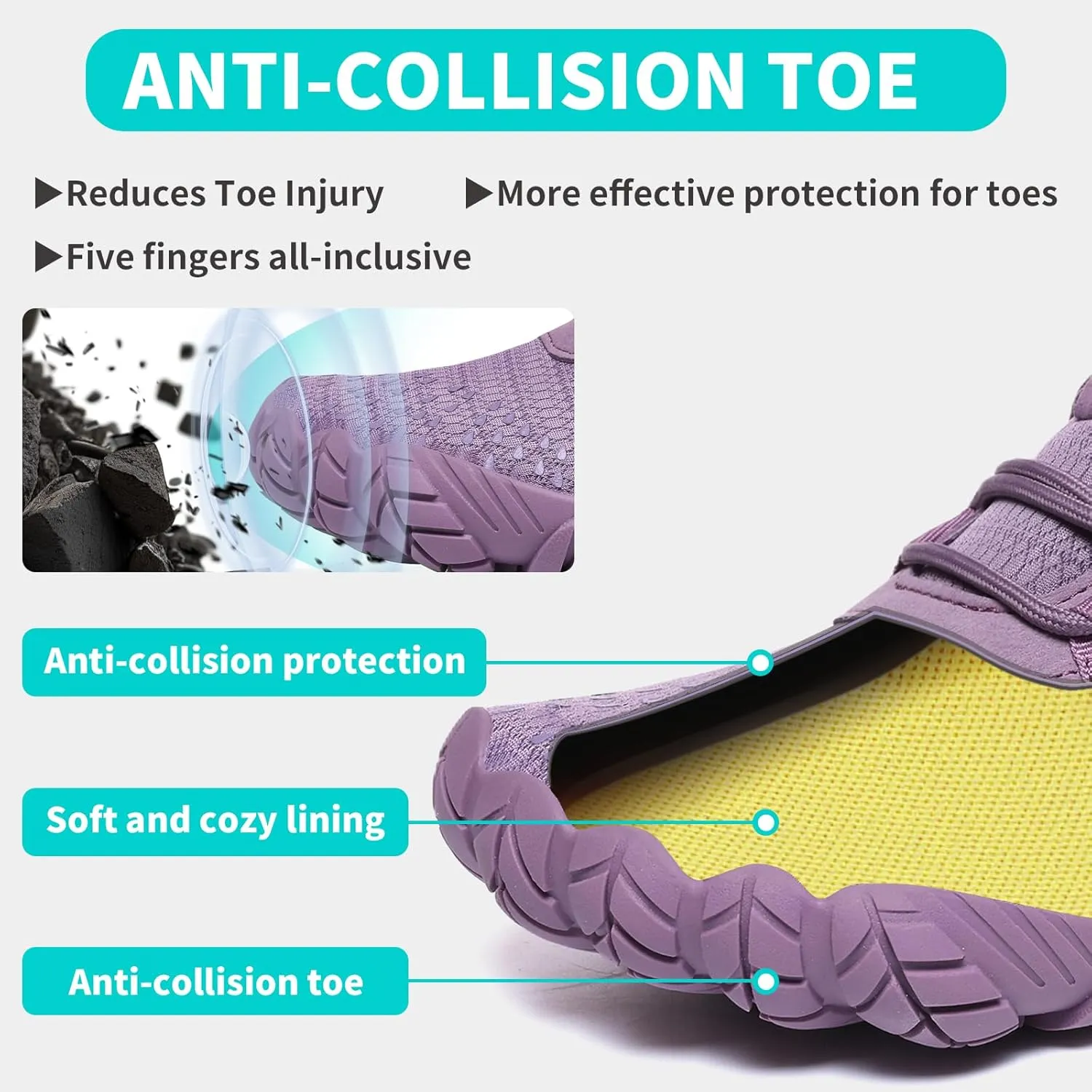 Barefoot Shoes Women Men Minimalist Zero Drop Wide Toe Box Water Shoes Hiking Barefoot Footwear Unisex Sneakers for Workout Cross-Trainer Walking Running Camping Beach Weightlifting Grounding Sport