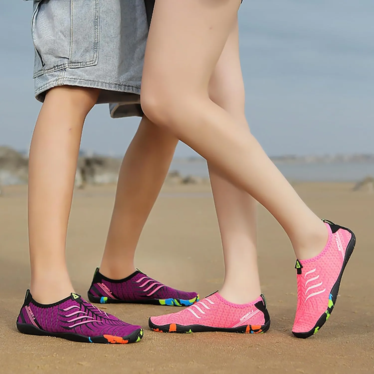 Barefoot Swim Shoes Men Women Quick Dry Aqua Water Shoes Beach Pool Surf Hiking Kayaking Diving Yoga Outdoor Sport Lightweight Design