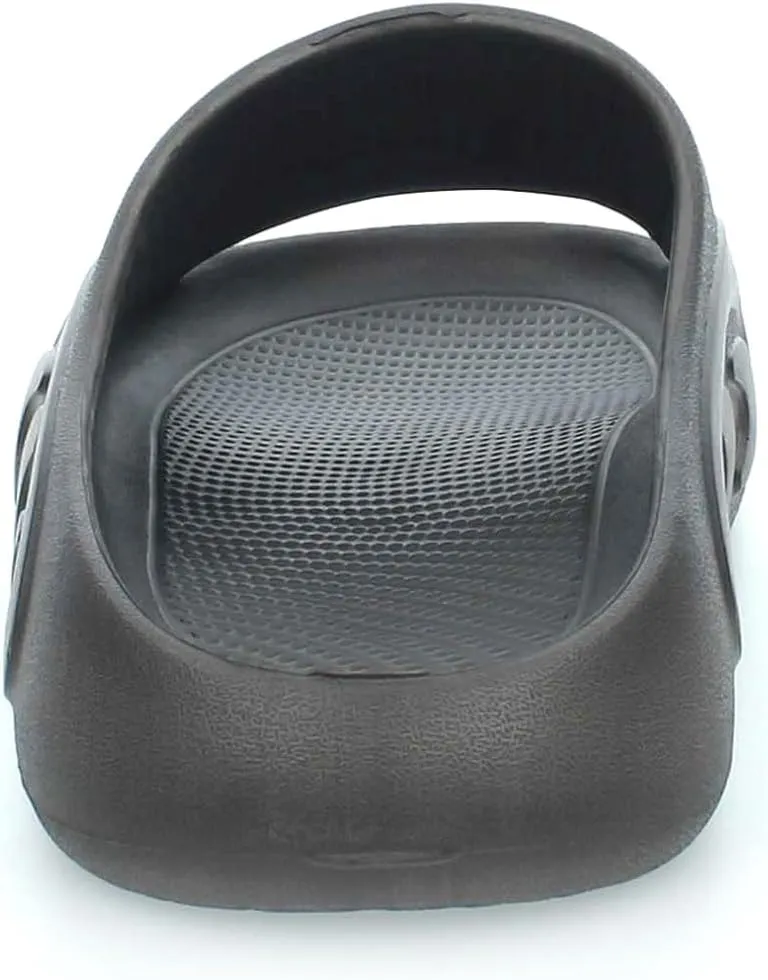 Basha Men's Slipper Durable Rubber Non-Slip Slides for College Dorm, Bathroom, Outdoor and Indoor