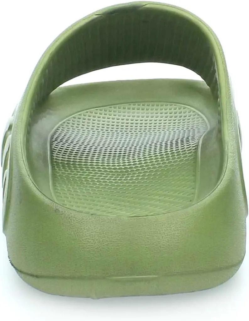 Basha Men's Slipper Durable Rubber Non-Slip Slides for College Dorm, Bathroom, Outdoor and Indoor