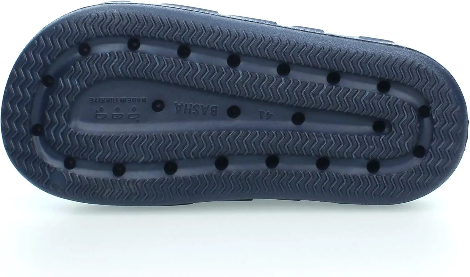 Basha Men's Slipper Durable Rubber Non-Slip Slides for College Dorm, Bathroom, Outdoor and Indoor