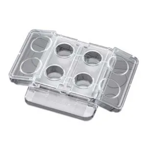 BD Medical 353654 Falcon Clear Polystyrene Sterile 4-well In Vitro Fertilization Plate with Lid, 1.8mL Capacity, Pack of 100
