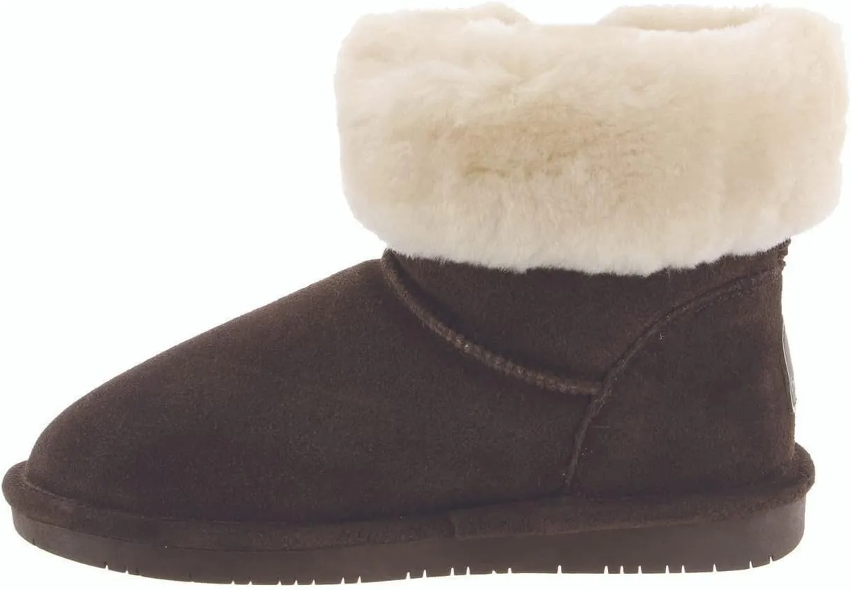 BEARPAW Abby Youth Multiple Colors | Youth's Boot Classic Suede | Youth's Slip On Boot | Comfortable Winter Boot