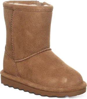 BEARPAW Elle Toddler Multiple Colors | Toddler's Boot Classic Suede with Zipper | Kid's Slip On Boot | Comfortable Winter Boot