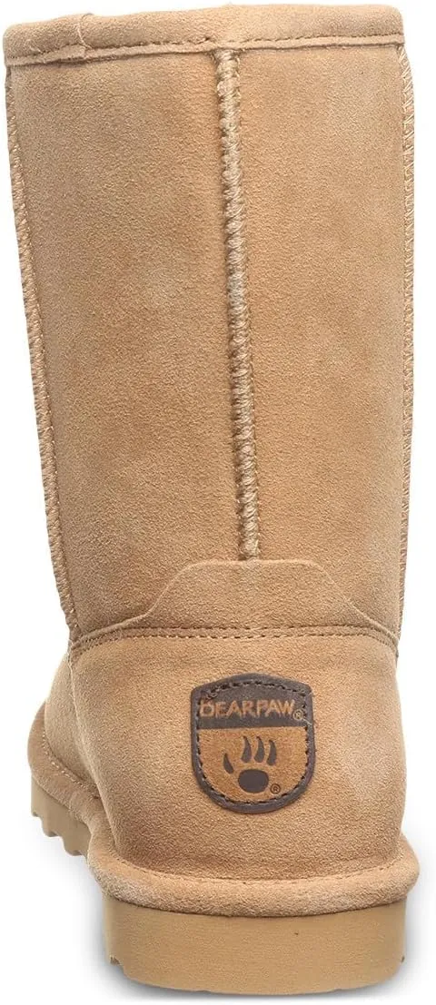 BEARPAW Women's Elle Short Multiple Colors | Women's Boot Classic Suede | Women's Slip On Boot | Comfortable Winter Boot