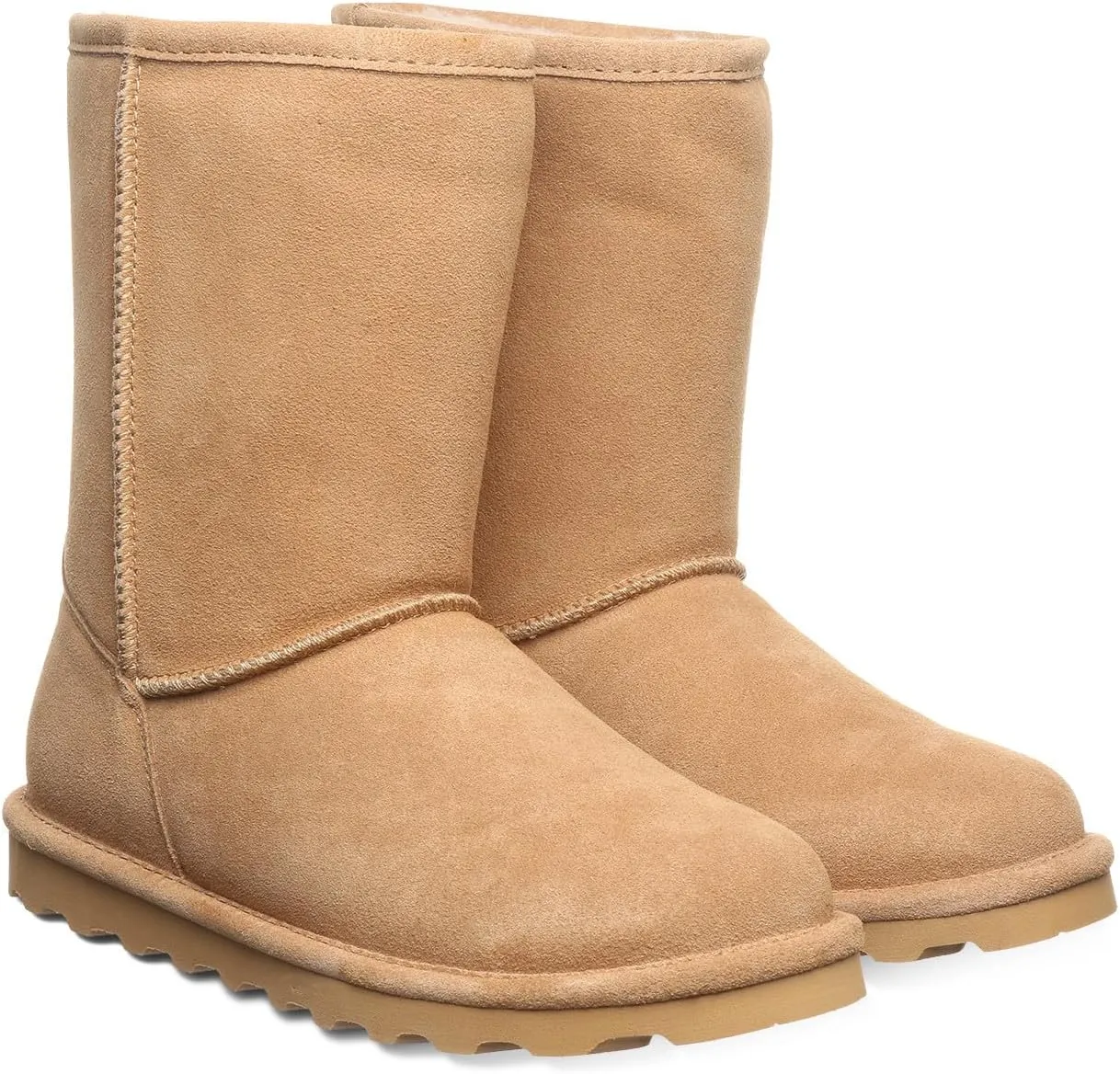 BEARPAW Women's Elle Short Multiple Colors | Women's Boot Classic Suede | Women's Slip On Boot | Comfortable Winter Boot