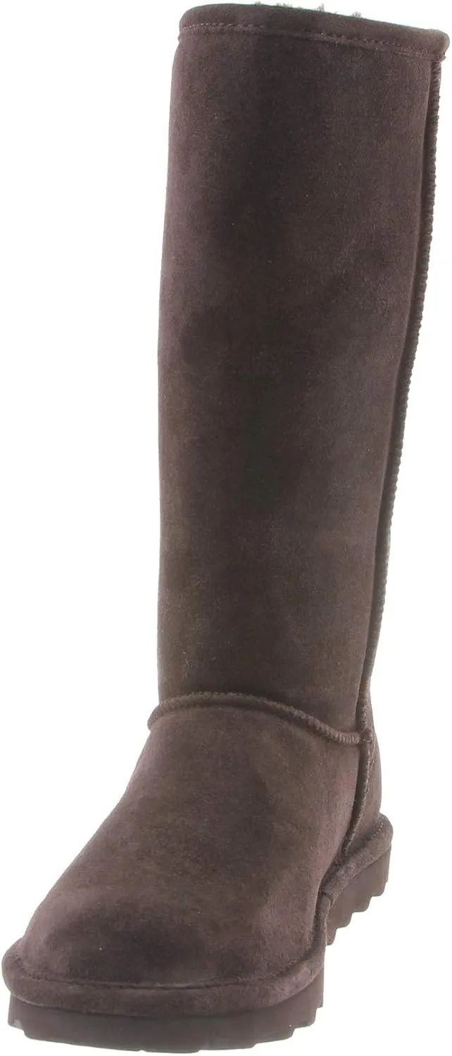 BEARPAW Women's Elle Tall Wide Multiple Colors | Women's Boot Classic Suede | Women's Slip On Boot | Comfortable Winter Boot