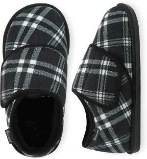 Besroad Womens Furry Memory Foam House Slippers Wide Diabetic Shoes Adjustable Bedroom Slippers Arthritis Edema Swollen House Shoes Indoor Outdoor