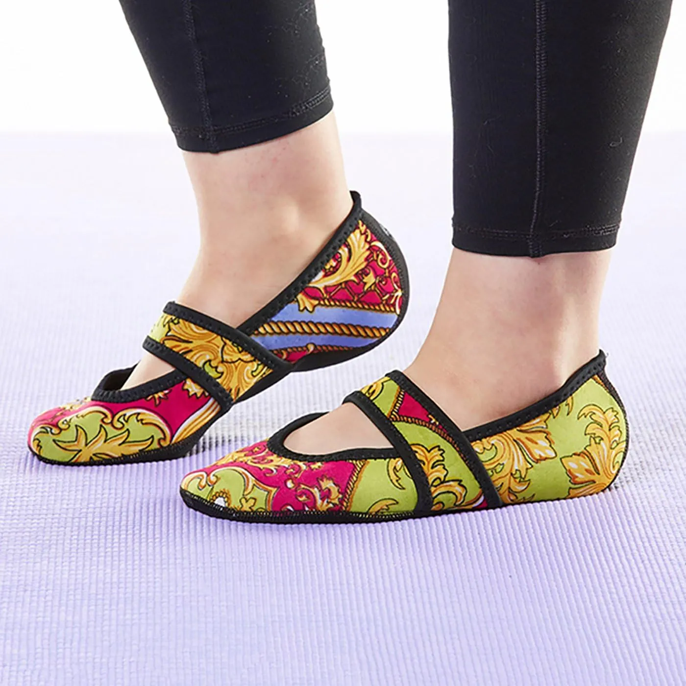 Betsy Lou Women's Slippers, Foldable, Flexible Flats, Slipper Socks, Travel Slippers, Exercise Shoe, Dance Shoe, Yoga Socks, House Shoes, Indoor Shoes