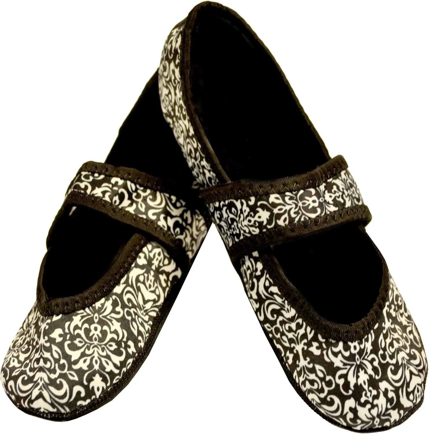 Betsy Lou Women's Slippers, Foldable, Flexible Flats, Slipper Socks, Travel Slippers, Exercise Shoe, Dance Shoe, Yoga Socks, House Shoes, Indoor Shoes