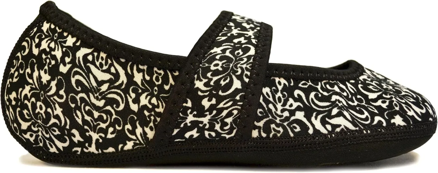 Betsy Lou Women's Slippers, Foldable, Flexible Flats, Slipper Socks, Travel Slippers, Exercise Shoe, Dance Shoe, Yoga Socks, House Shoes, Indoor Shoes