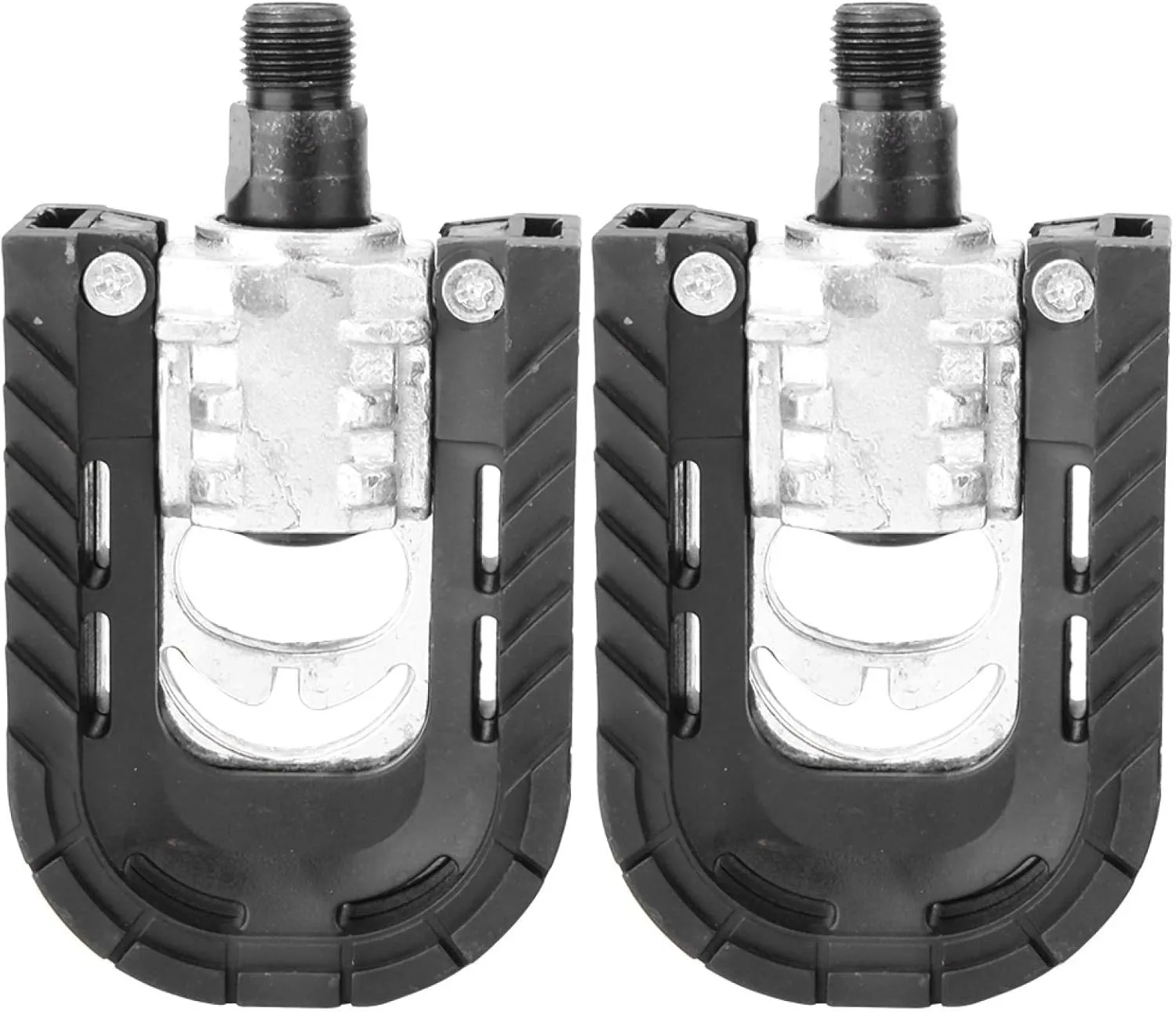 Bike Pedals, Aluminum Alloy Bicycle Pedals Folding Mountain Bike Flat Pedals Anti Slip Durable Road Bicycle Pedal for Mountain Road Bicycle