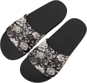Binienty Womens Slippers with Rubber Sole Soft-Lightweight House Slipper Casual Style Sandals Shower Shoes