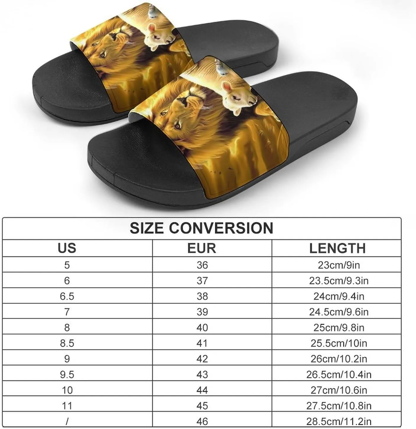 Bird Sheep Lion Wilderness Slippers Shower Slipper In-Door Slipper Quick Drying Non-Slip Bathroom Pool Woman Man PVC