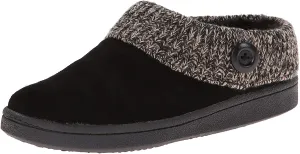 Black) Cuff Sweater Slipper Women's Clog Fairisle Mules Clarks All-out sale Low-price Scuff (6, Leather