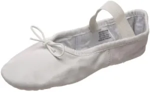 Bloch Dance Girl's Dansoft Full Sole Leather Ballet Slipper/Shoe, White, 11 X-Narrow Little Kid