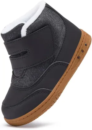 BMCiTYBM Kids Snow Boots Boys Girls Toddler Winter Waterproof Shoes Cold Weather Outdoor Lightweight (Toddler/Little Kids/Big Kids)
