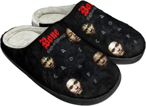 Bone Band Thugs Music N Rap Harmony Cotton Slippers Women Man Home Keep Warm Slip On Shoes Lightweight Plush Outdoor Indoor Slipper Anti Skid Shoe
