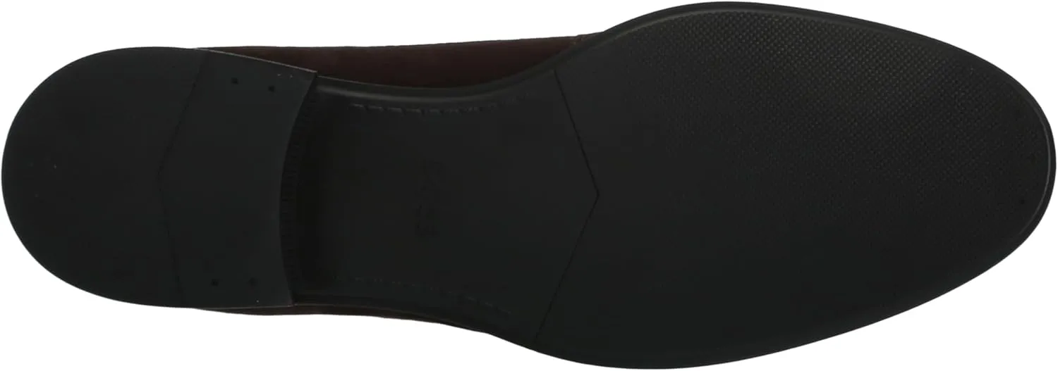 BOSS Men's Colby Smooth Suede Lace Up Derby Dress Shoe Oxford Flat