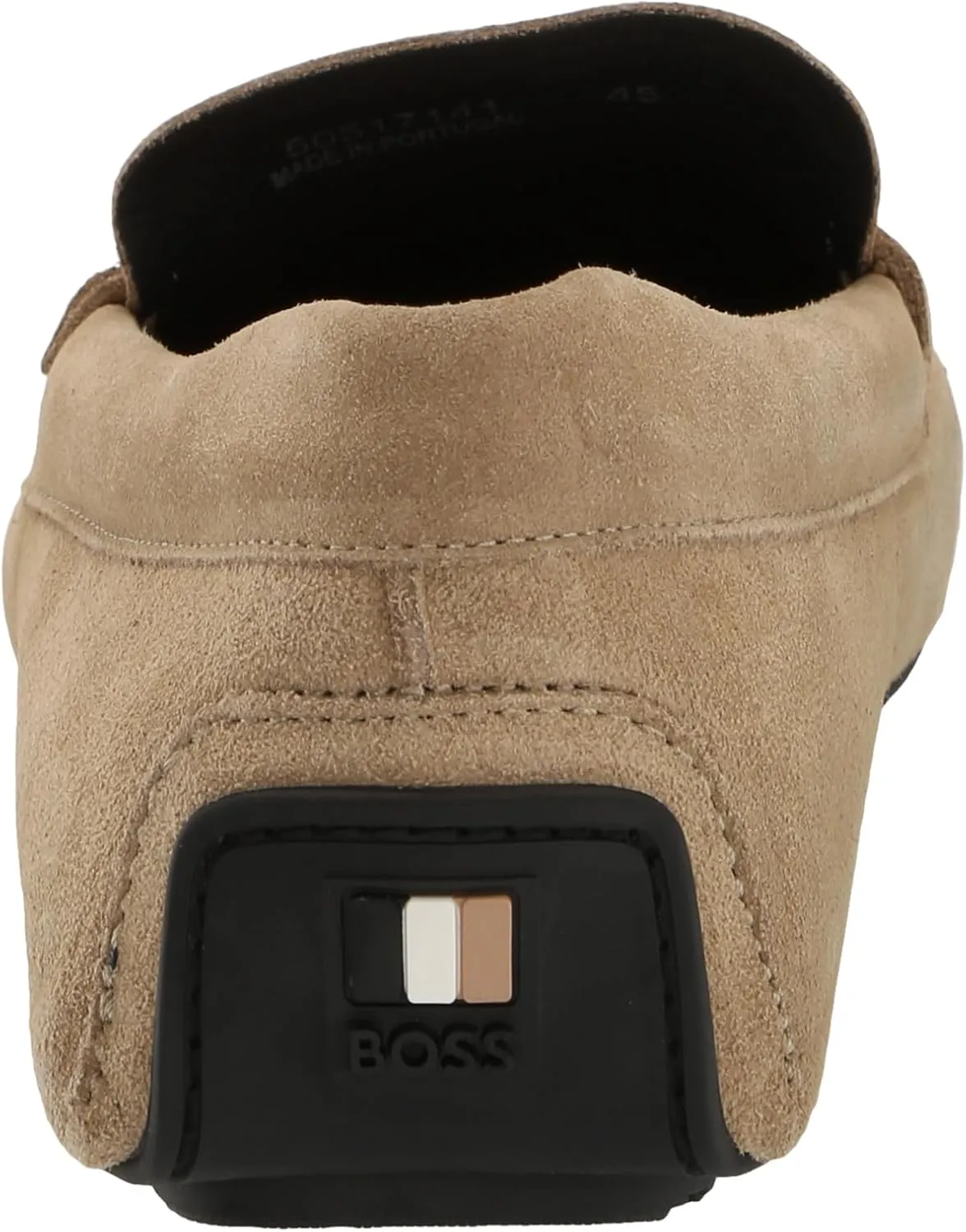 BOSS Men's Smooth Suede Slip on Drivers Loafer