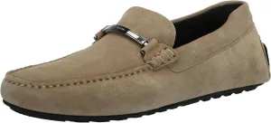 BOSS Men's Smooth Suede Slip on Drivers Loafer