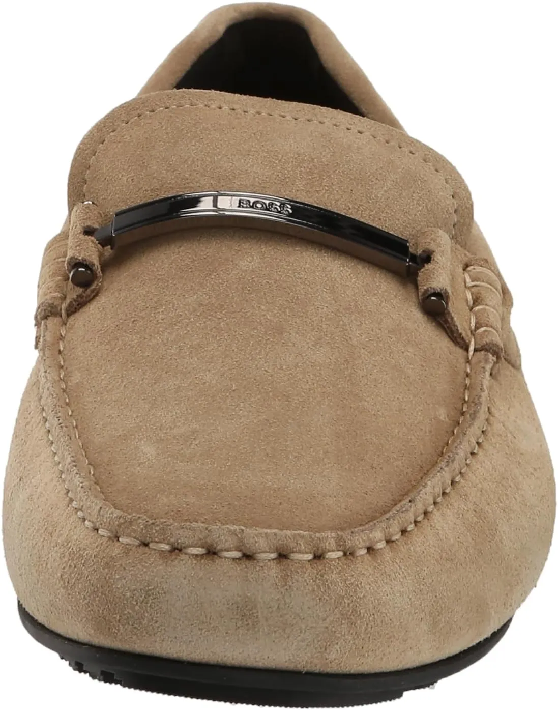 BOSS Men's Smooth Suede Slip on Drivers Loafer
