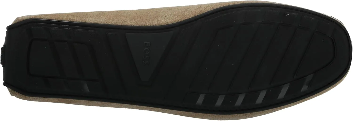 BOSS Men's Smooth Suede Slip on Drivers Loafer