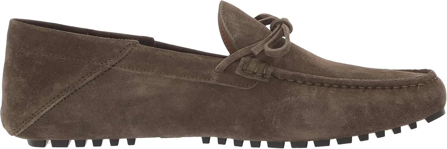 BOSS Women's Suede Slip-on Moccasins with Top Bow Detail Loafer Flat