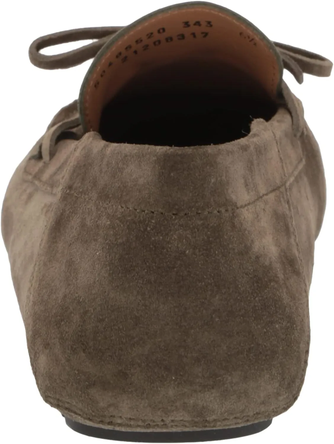 BOSS Women's Suede Slip-on Moccasins with Top Bow Detail Loafer Flat