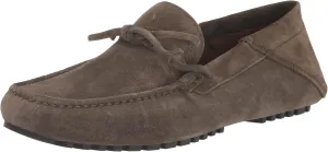 BOSS Women's Suede Slip-on Moccasins with Top Bow Detail Loafer Flat