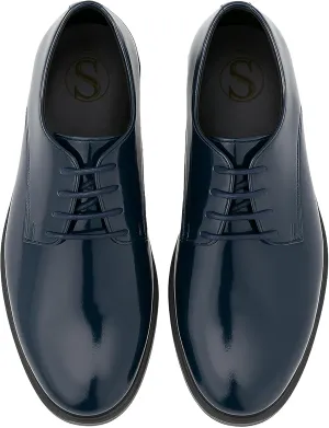 Boys Derby Patent Formal Dress Shoes Lace Up Wedding Prom Footwear