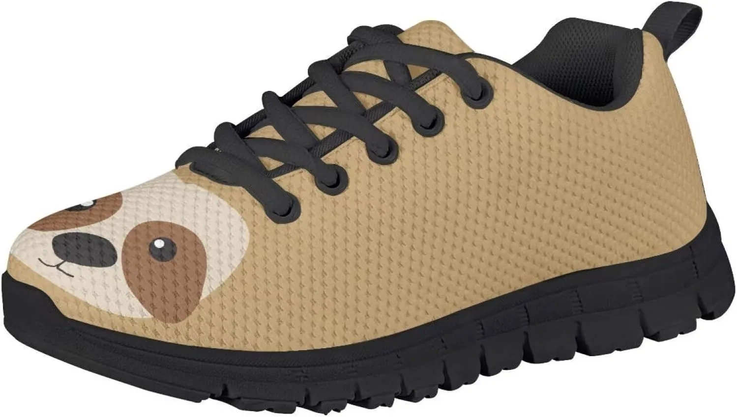 Boys Tennis Shoes Mesh Running Sport Shoe Animal Print Sneaker Lightweight Breathable Lace Up Athletic Shoes US11-5